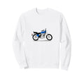 Blue Motorbike Sweatshirt - Novelty Apparel Men Women - T-Shirt, Sweatshirt, Hoodie