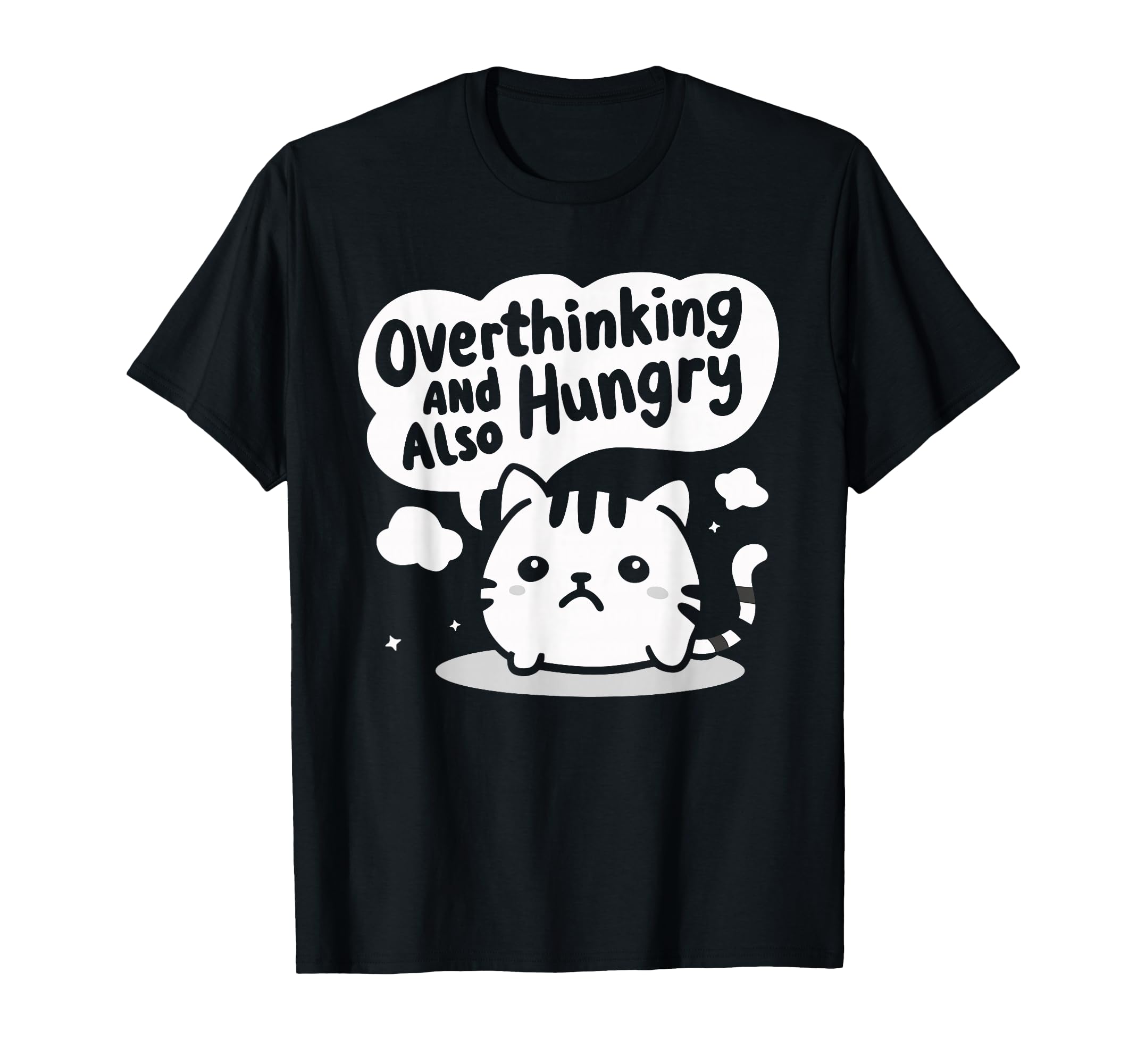 Hungry Overthinker Food Anxiety Hoodie - Fun Novelty Design for Adults - T-Shirt, Sweatshirt, Hoodie