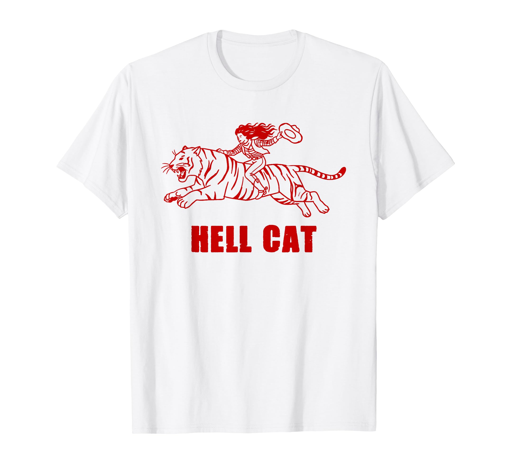 Cowgirl Hell Cat Cowgirl Western Cowboy T-Shirt - Custom Art Print Unisex - T-Shirt, Sweatshirt, Hoodie