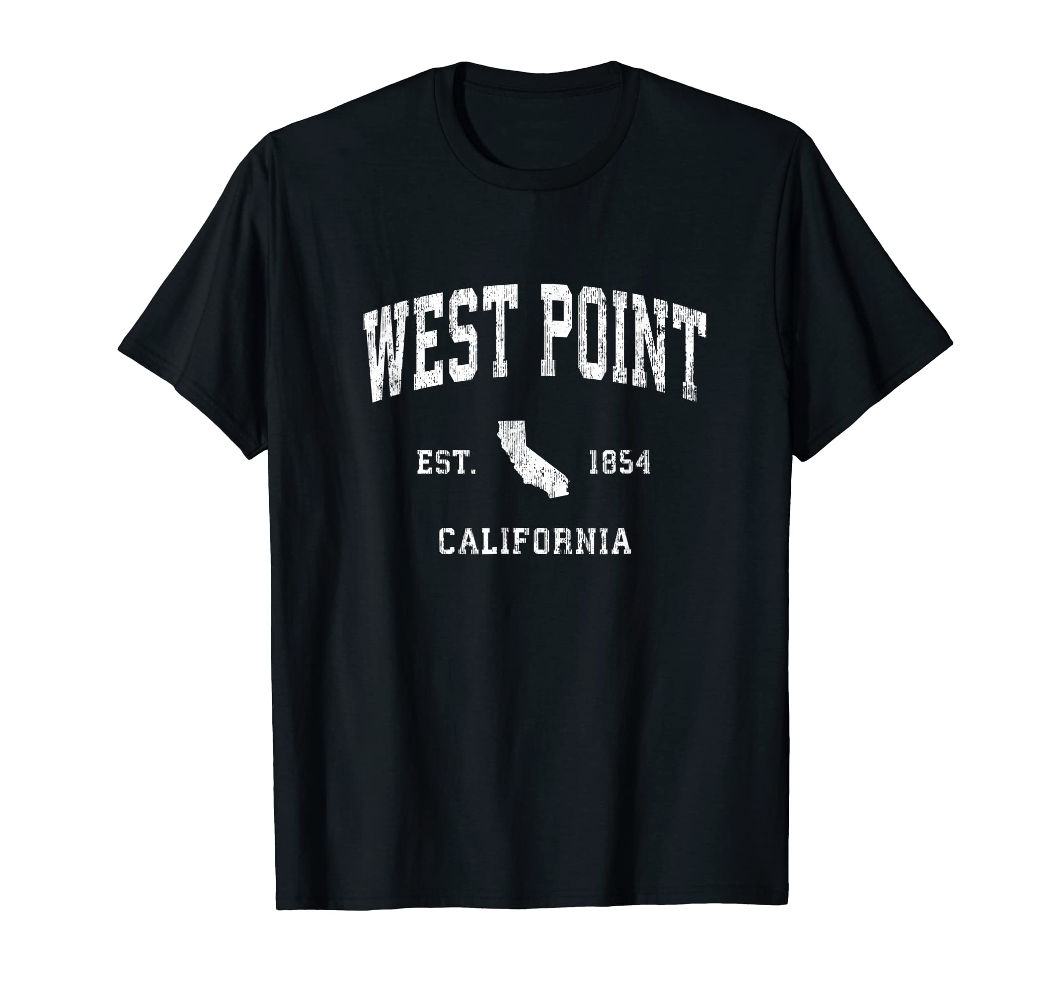 West Point California Ca Athletic T-Shirt - Trendy Graphic for Adults - T-Shirt, Sweatshirt, Hoodie