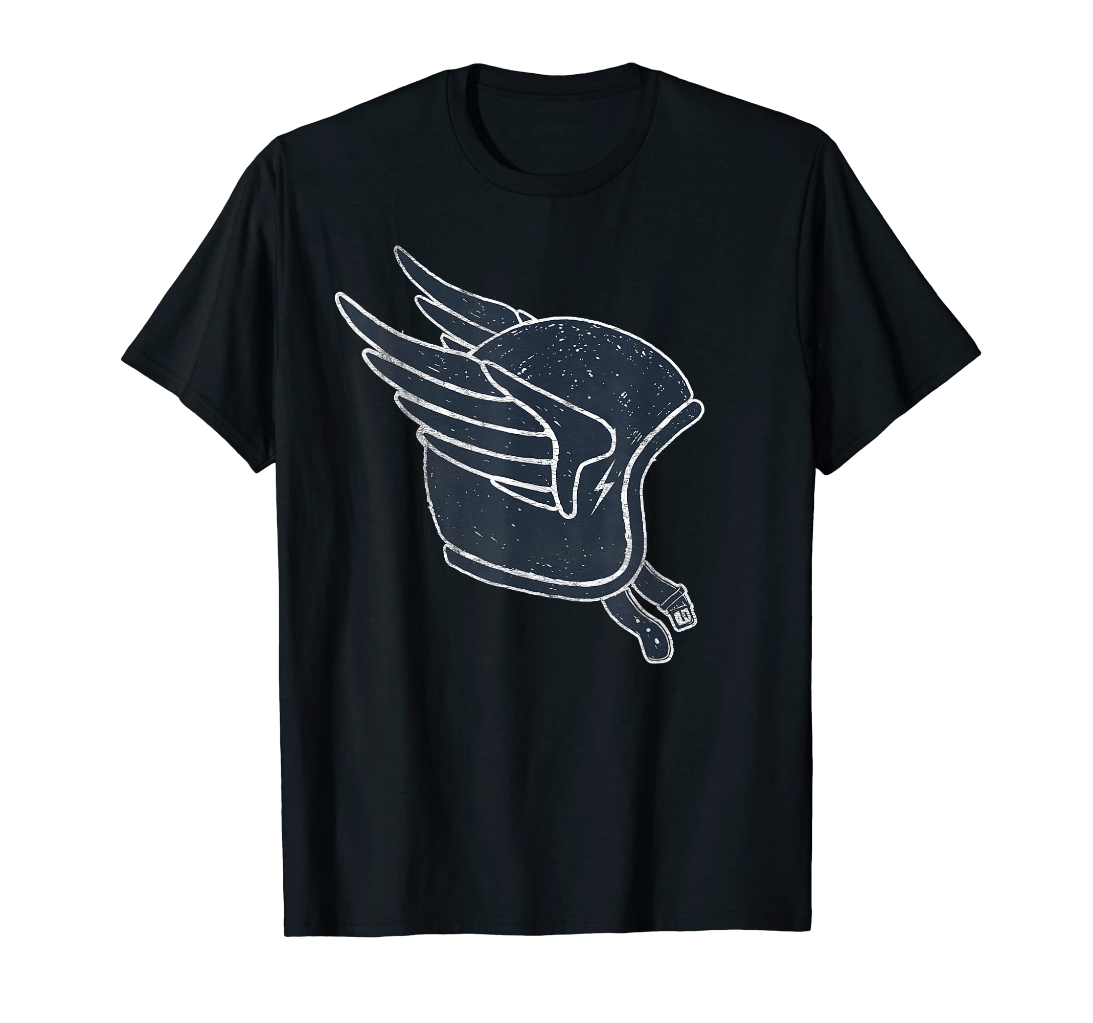 Motorbike Winged Motorcycle Helmet T-Shirt - Fun Novelty Design Unisex - T-Shirt, Sweatshirt, Hoodie