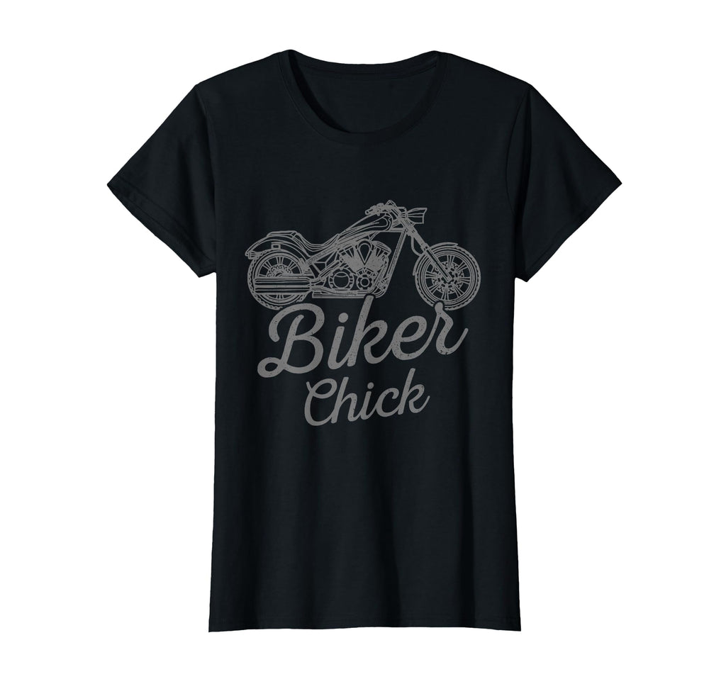 Biker Chick Motorcycle Biker T-Shirt - Unique Graphic Unisex - T-Shirt, Sweatshirt, Hoodie