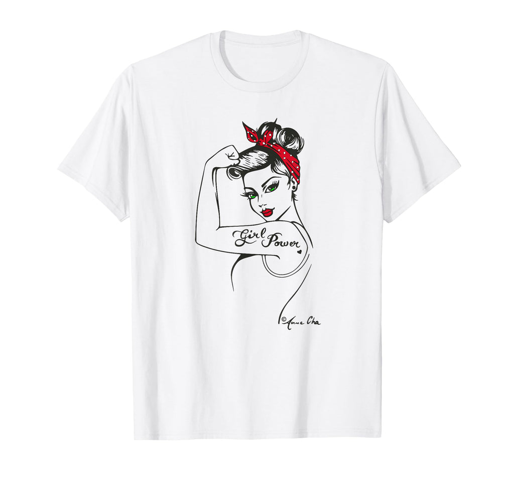Power Pin Up Art Feminist Icon Strong T-Shirt - Trendy Graphic Unisex - T-Shirt, Sweatshirt, Hoodie