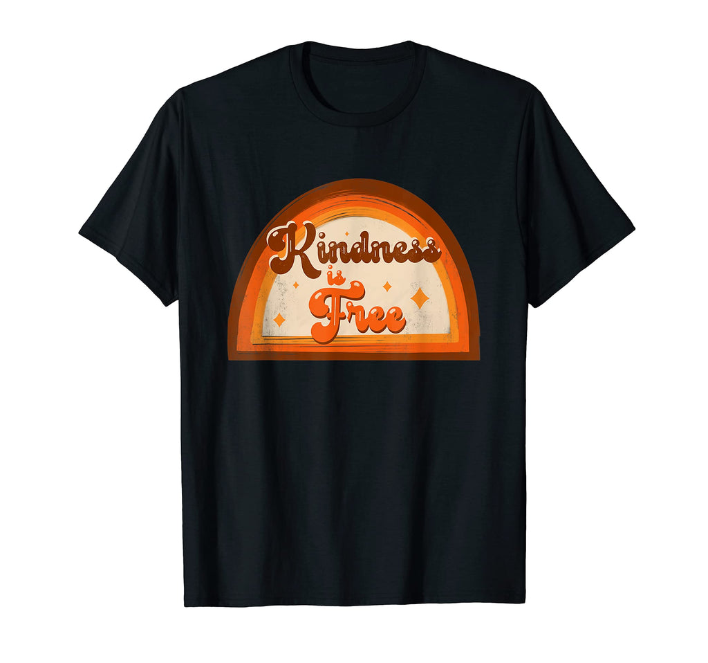 Kindness Is Free 70S Vibe Human T-Shirt - Minimalist Print for Adults - T-Shirt, Sweatshirt, Hoodie