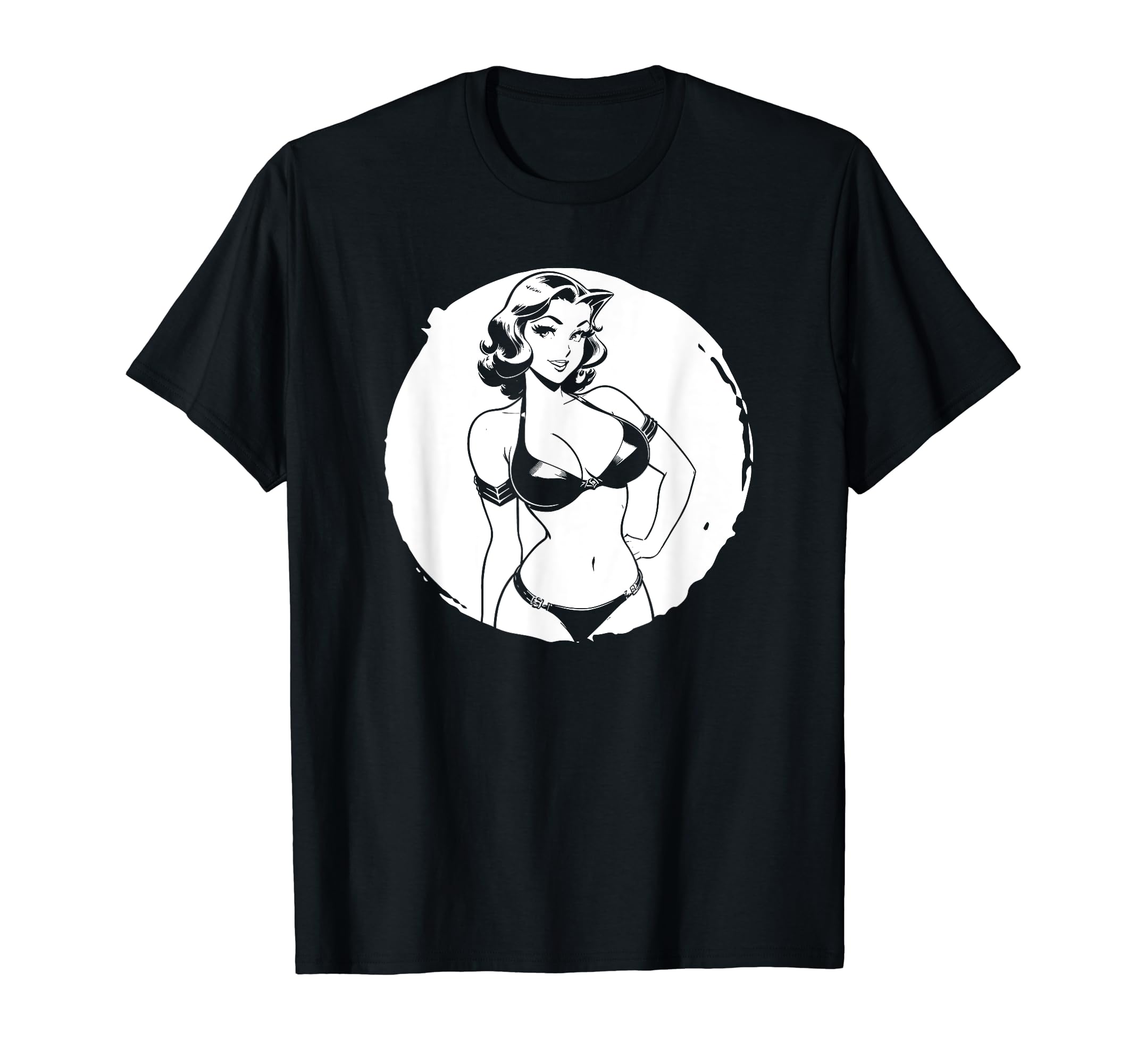 50S Pin Up Bikini T-Shirt - Novelty Apparel for Adults - T-Shirt, Sweatshirt, Hoodie