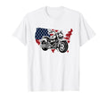Motorcycle American Flag Biker 4Th T-Shirt - Aesthetic Graphic Men Women - T-Shirt, Sweatshirt, Hoodie