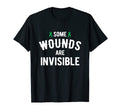 Some Wounds Are Invisible Mental Health T-Shirt - Minimalist Print Unisex - T-Shirt, Sweatshirt, Hoodie