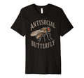 Antisocial Butterfly Goth Housefly T-Shirt - Aesthetic Graphic Unisex - T-Shirt, Sweatshirt, Hoodie