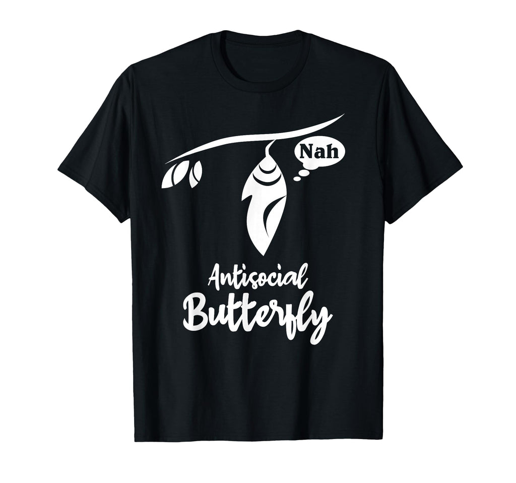 Antisocial Butterfly Introvert T-Shirt - Graphic Print Men Women - T-Shirt, Sweatshirt, Hoodie