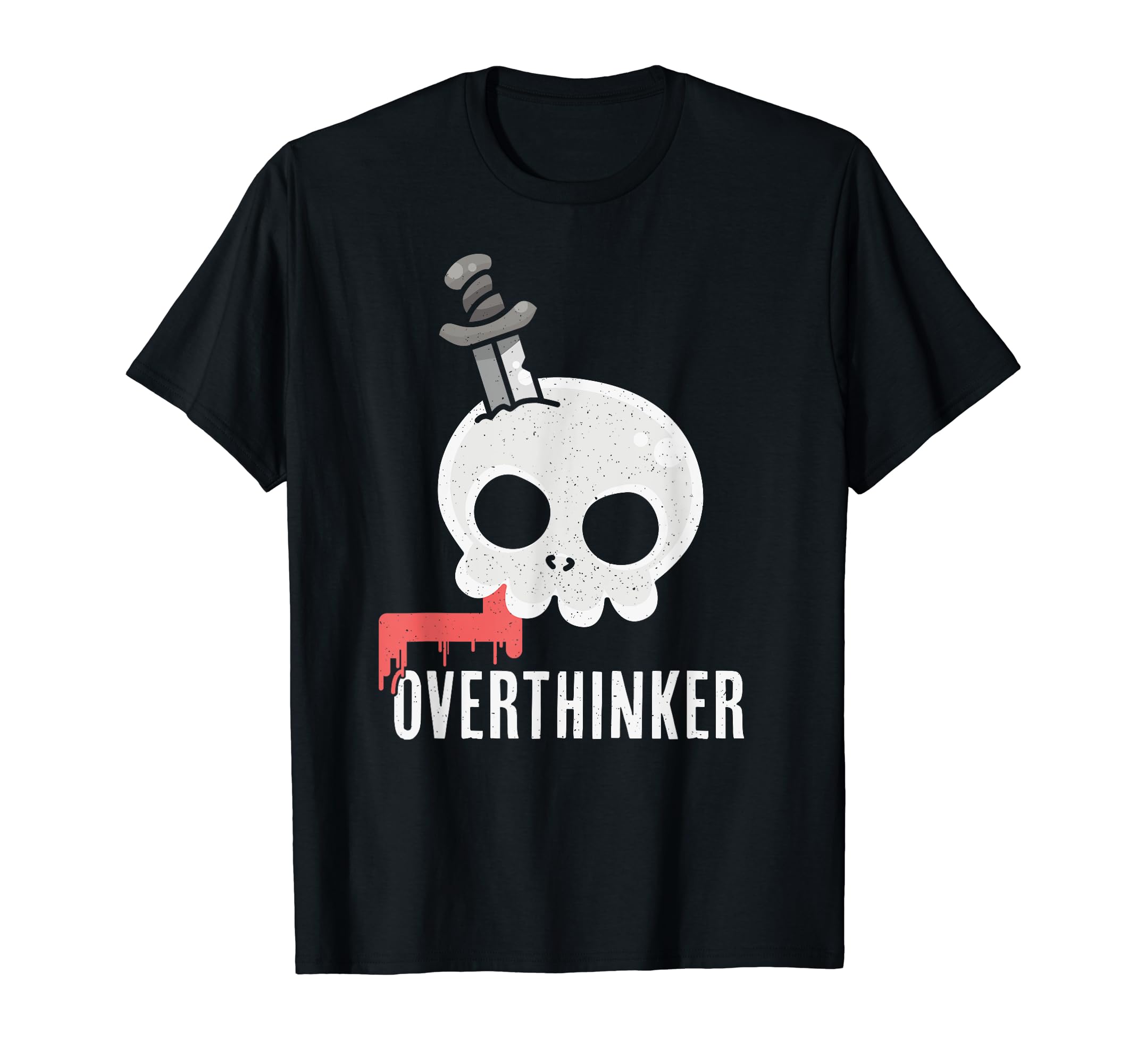 Overthinker Chaos Head T-Shirt - Custom Art Print for Adults - T-Shirt, Sweatshirt, Hoodie