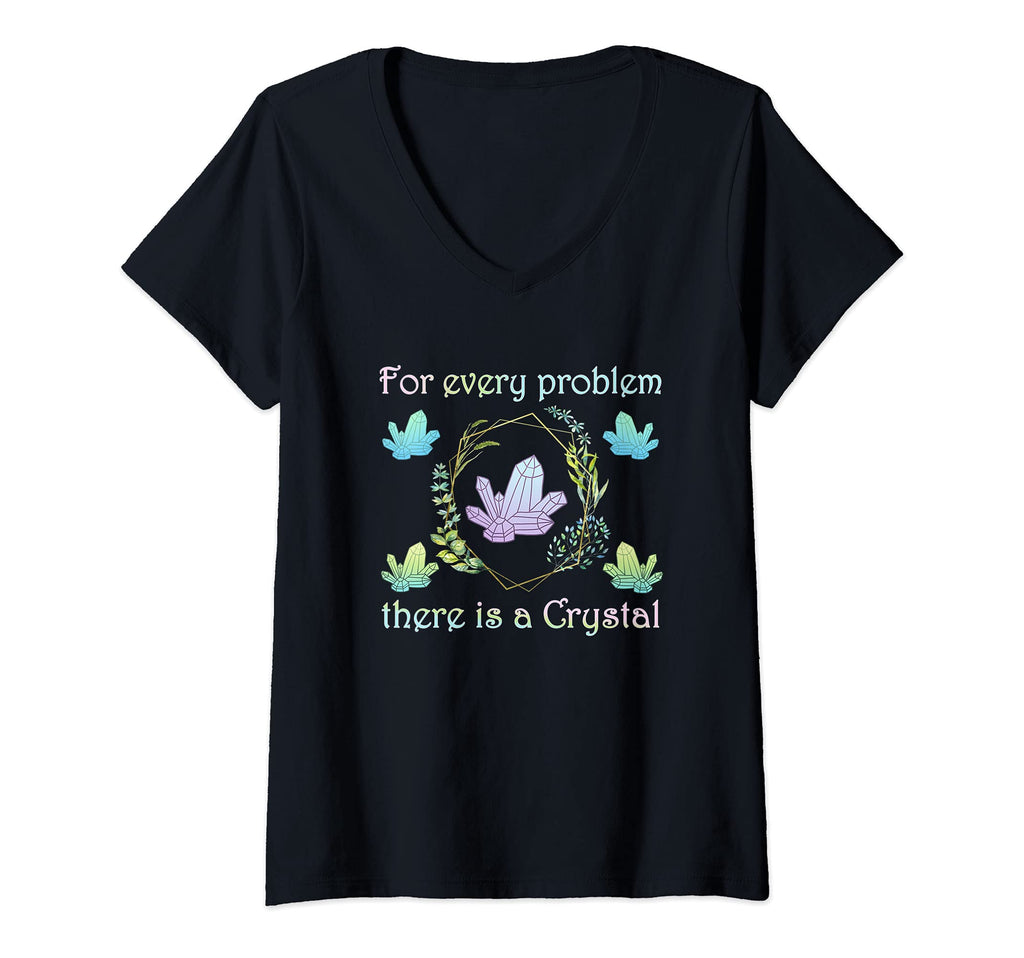 Womens Healing Crystals Spiritual T-Shirt - Fun Novelty Design Men Women - T-Shirt, Sweatshirt, Hoodie