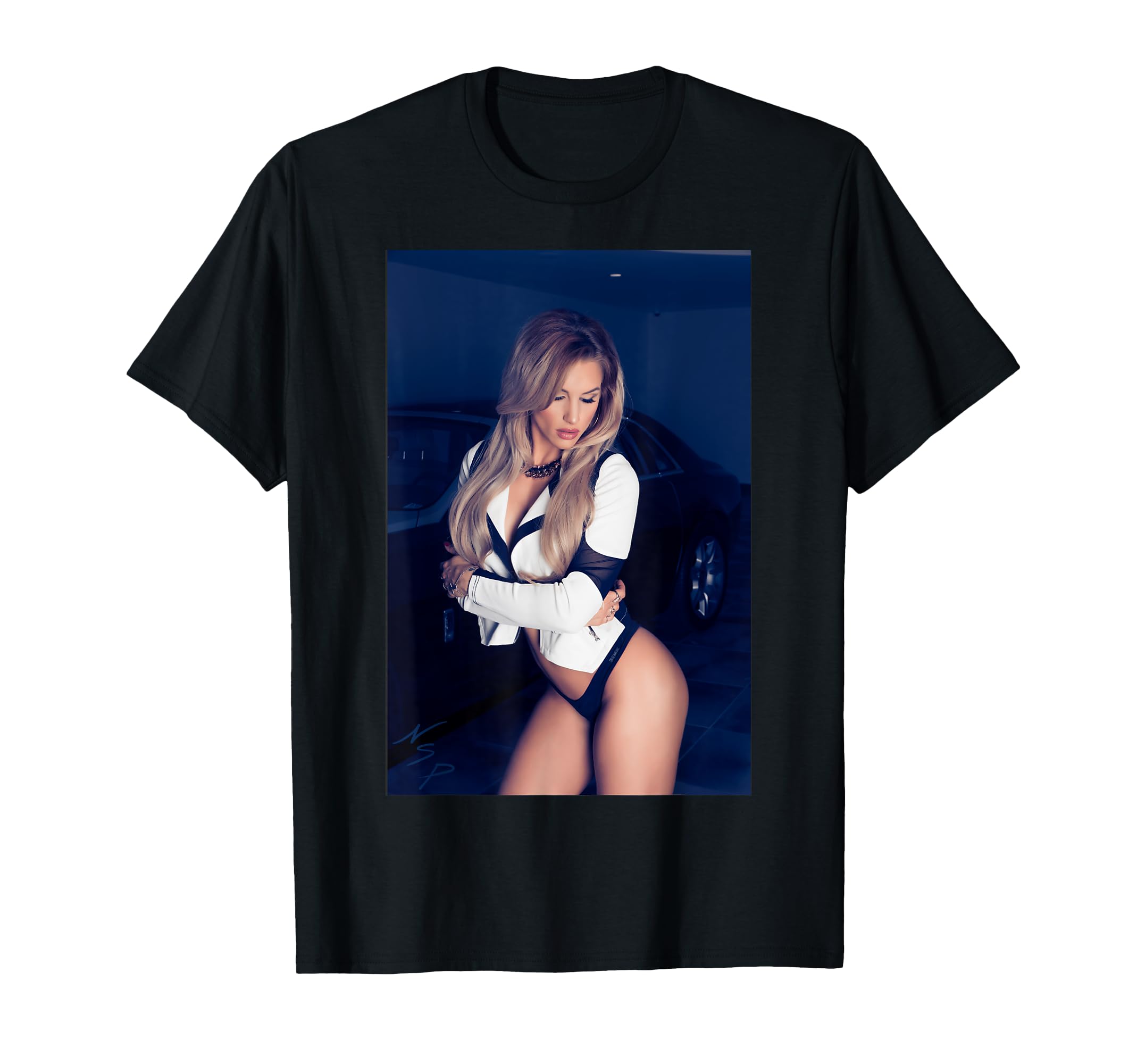 Pinup Sexy Car T-Shirt - Casual Everyday Wear Men Women - T-Shirt, Sweatshirt, Hoodie