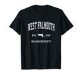 West Falmouth Massachusetts Ma T-Shirt - Novelty Apparel for Adults - T-Shirt, Sweatshirt, Hoodie