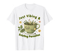 Funny Wellness Vibes Aesthetic Tea T-Shirt - Minimalist Print for Adults - T-Shirt, Sweatshirt, Hoodie