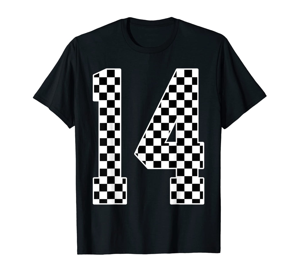 14Th Birthday Race Car Fourteen 14 T-Shirt - Fun Novelty Design Men Women - T-Shirt, Sweatshirt, Hoodie