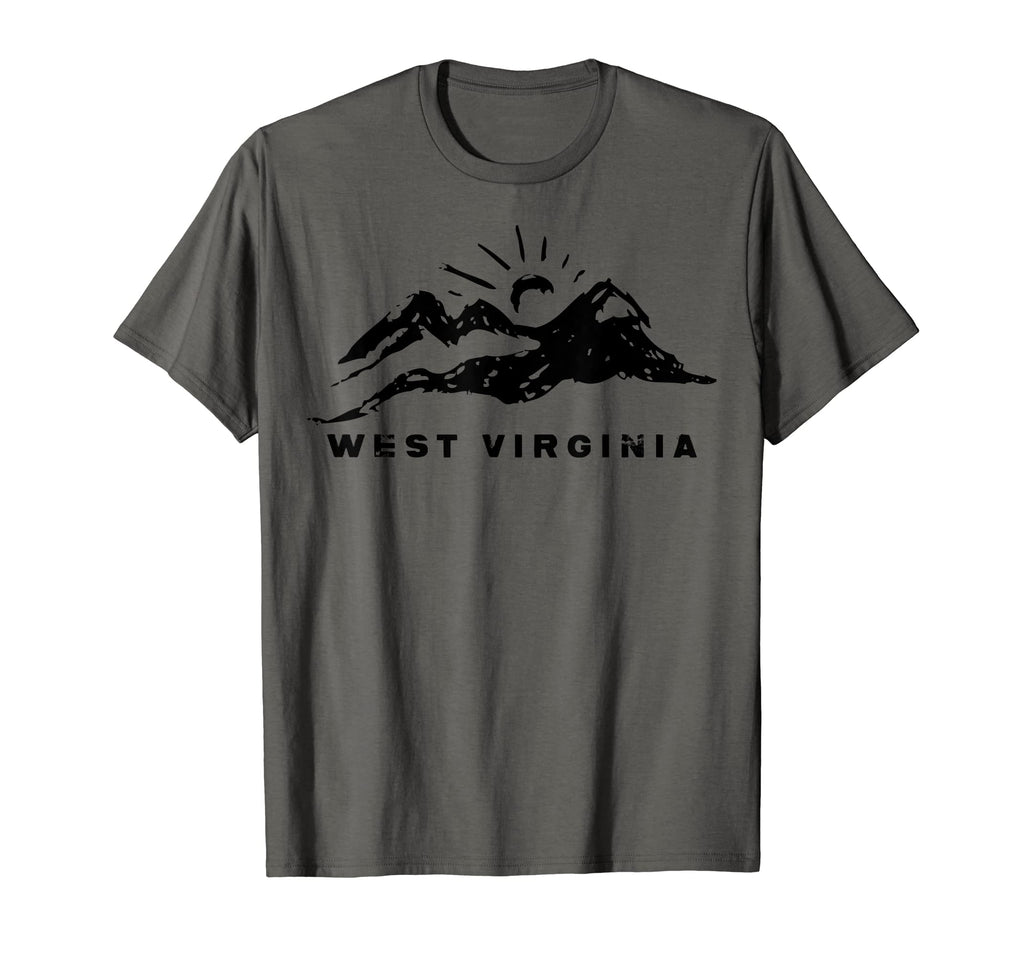 West Virginia Wv Mountains 1 T-Shirt - Novelty Apparel for Adults - T-Shirt, Sweatshirt, Hoodie