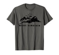 West Virginia Wv Mountains 1 T-Shirt - Novelty Apparel for Adults - T-Shirt, Sweatshirt, Hoodie