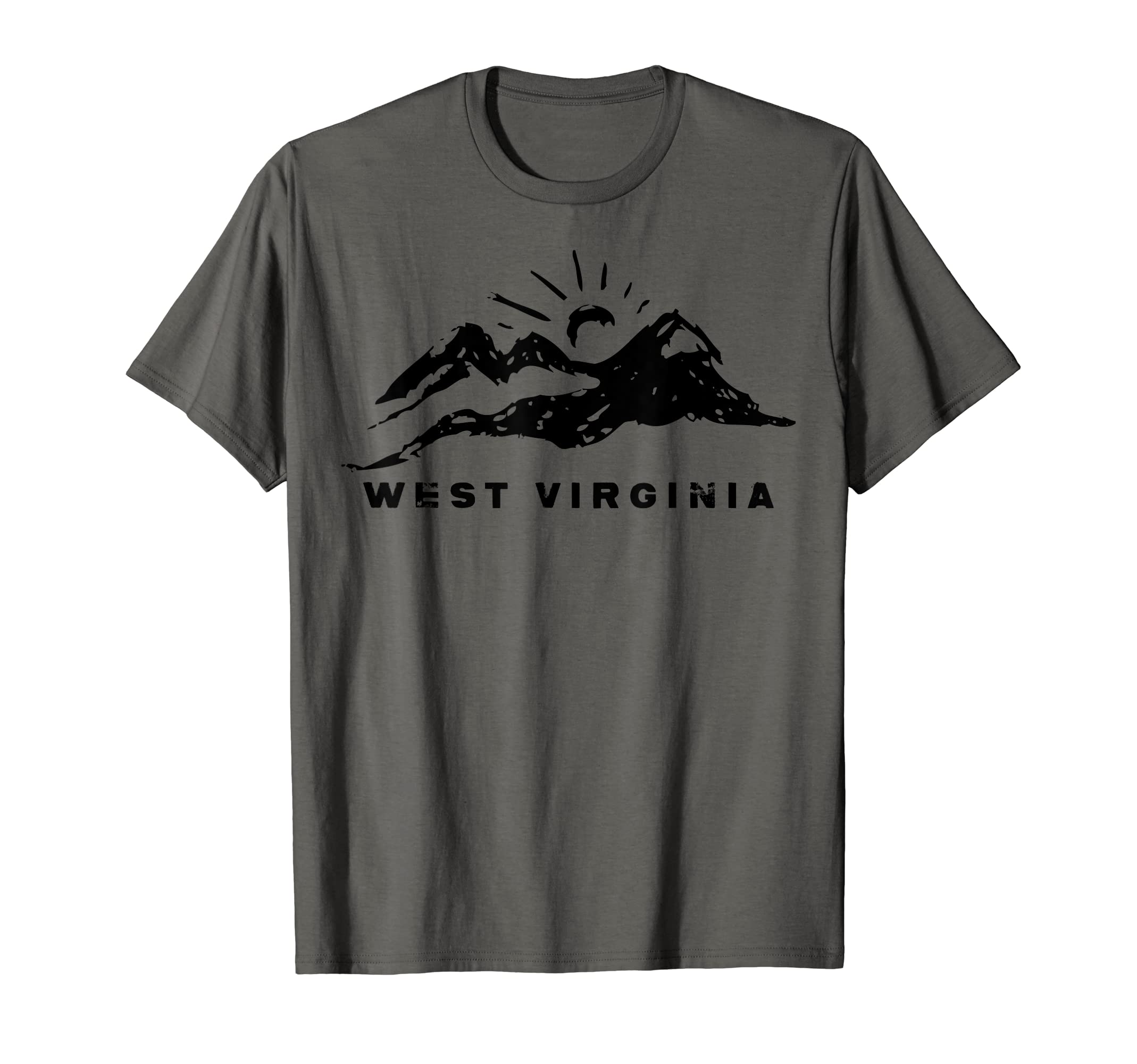 West Virginia Wv Mountains 1 T-Shirt - Novelty Apparel for Adults - T-Shirt, Sweatshirt, Hoodie