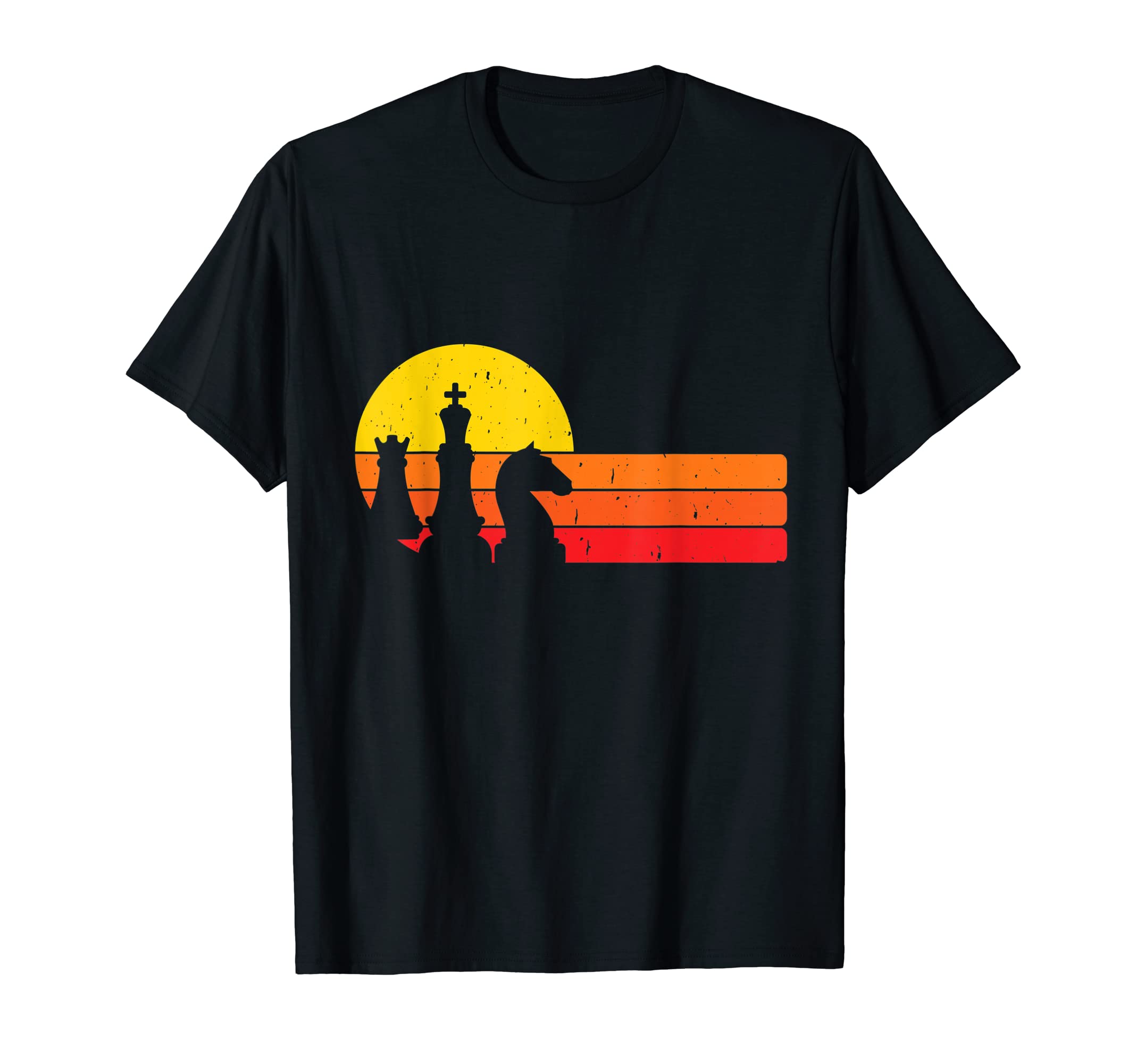 Chess Player Chess Pieces Sunset T-Shirt - Custom Art Print Unisex - T-Shirt, Sweatshirt, Hoodie