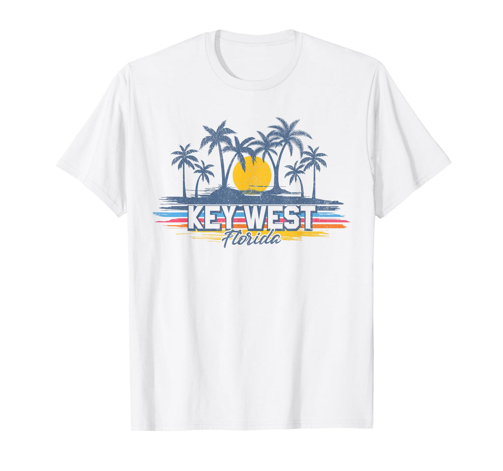 Key West Florida Beach Sunset Keys 70S T-Shirt - Minimalist Print Unisex - T-Shirt, Sweatshirt, Hoodie