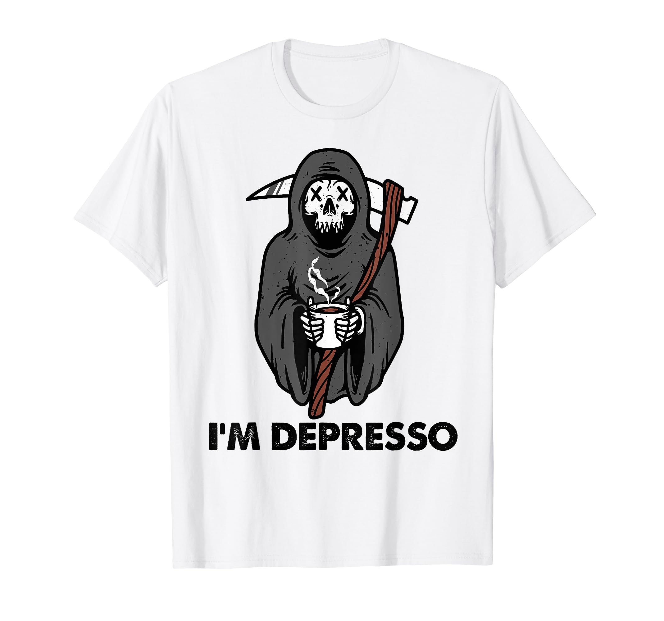 Im Depresso Coffee Lover Mental T-Shirt - Custom Art Print for Adults - T-Shirt, Sweatshirt, Hoodie