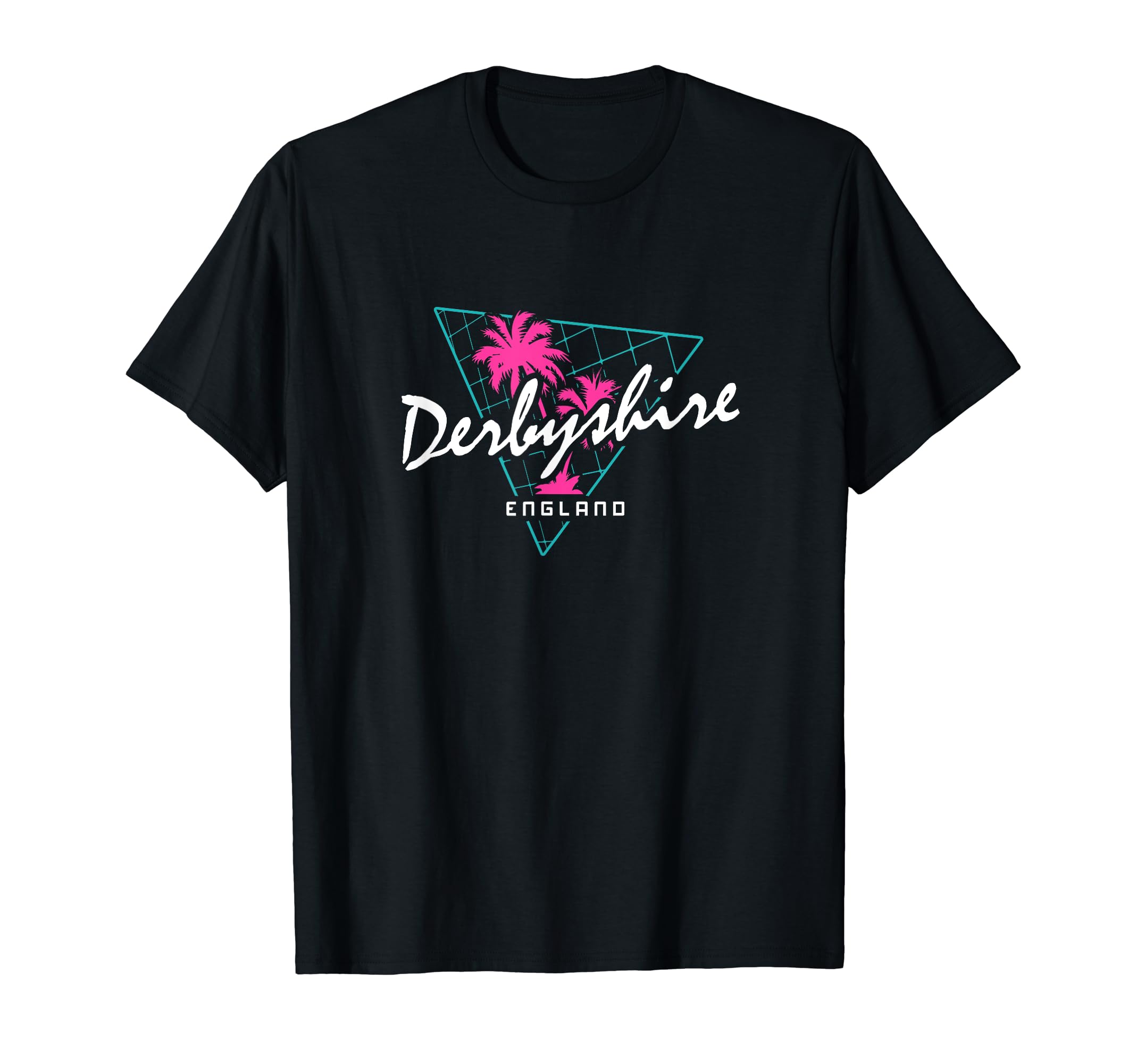 Derbyshire 80S Neon T-Shirt - Trendy Graphic Men Women - T-Shirt, Sweatshirt, Hoodie