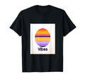 Vibes Sunset 80S Synthwave T-Shirt - Novelty Apparel for Adults - T-Shirt, Sweatshirt, Hoodie