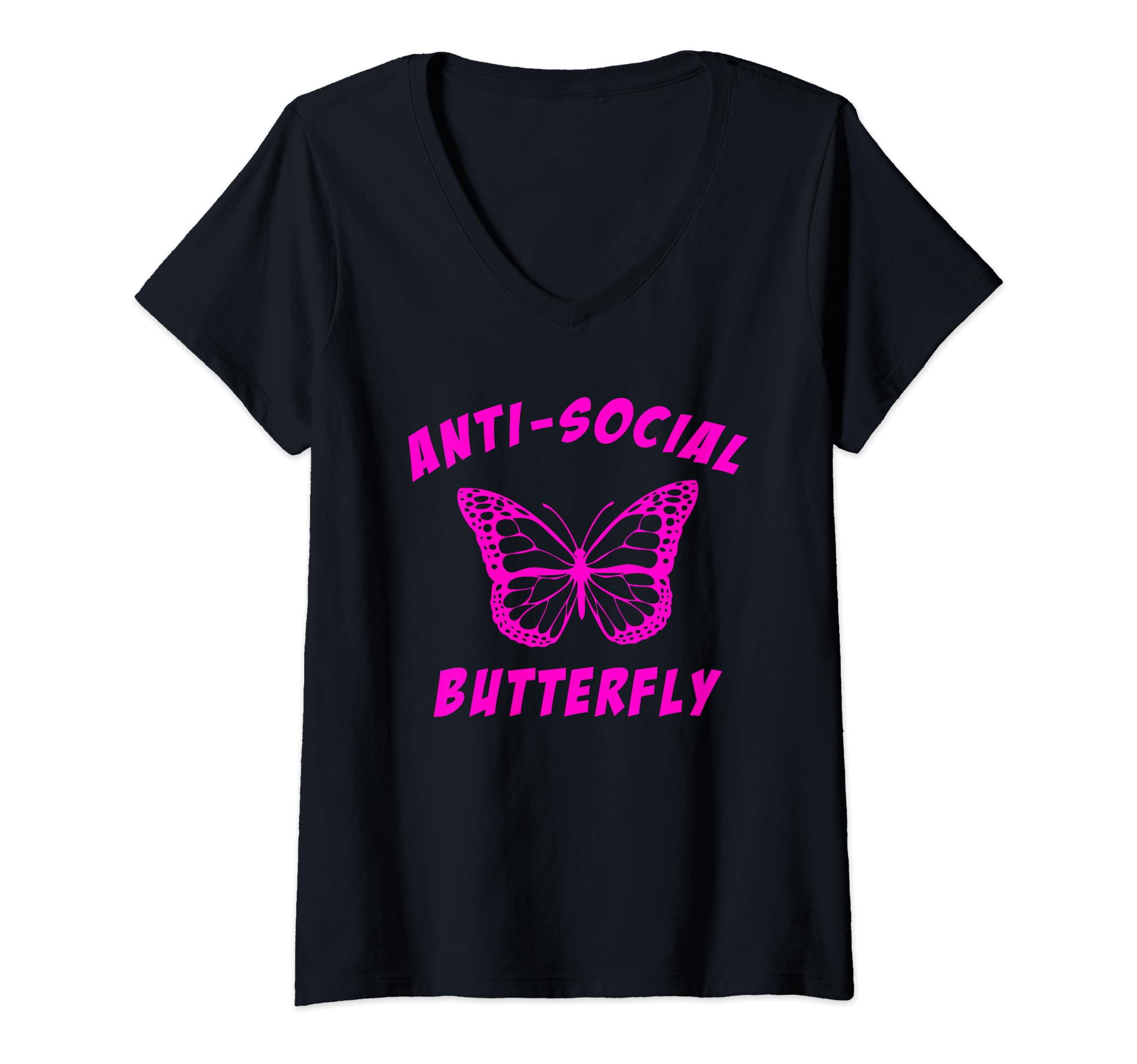 Anti Social Butterfly Funny Meme T-Shirt - Aesthetic Graphic for Adults - T-Shirt, Sweatshirt, Hoodie