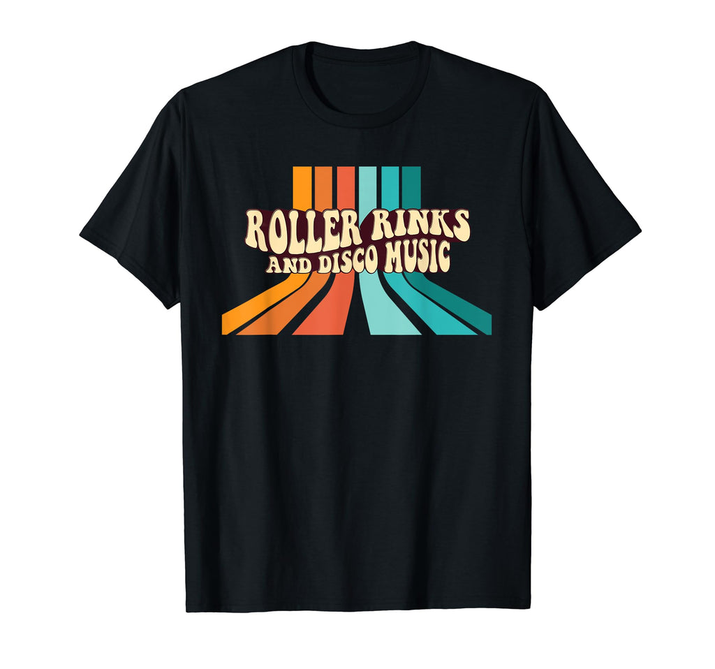 Roller Rinks And Disco Music Word T-Shirt - Fun Novelty Design Men Women - T-Shirt, Sweatshirt, Hoodie