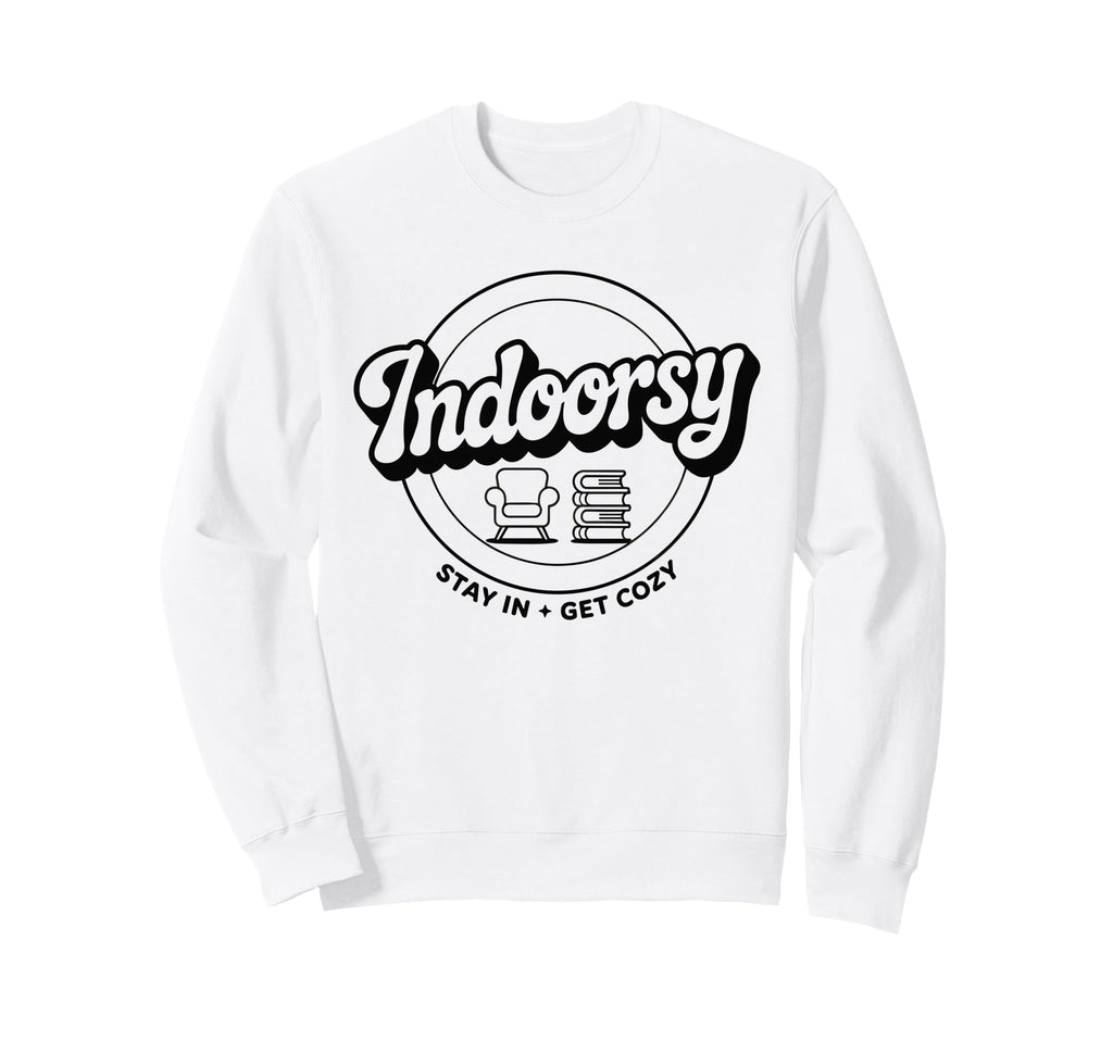 Indoorsy Antisocial Introvert Sweatshirt - Graphic Print Men Women - T-Shirt, Sweatshirt, Hoodie