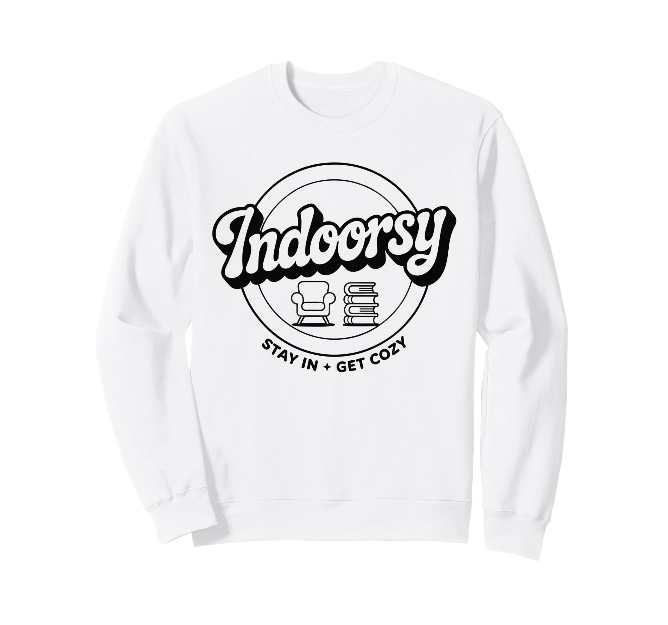 Indoorsy Antisocial Introvert Sweatshirt - Graphic Print Men Women - T-Shirt, Sweatshirt, Hoodie