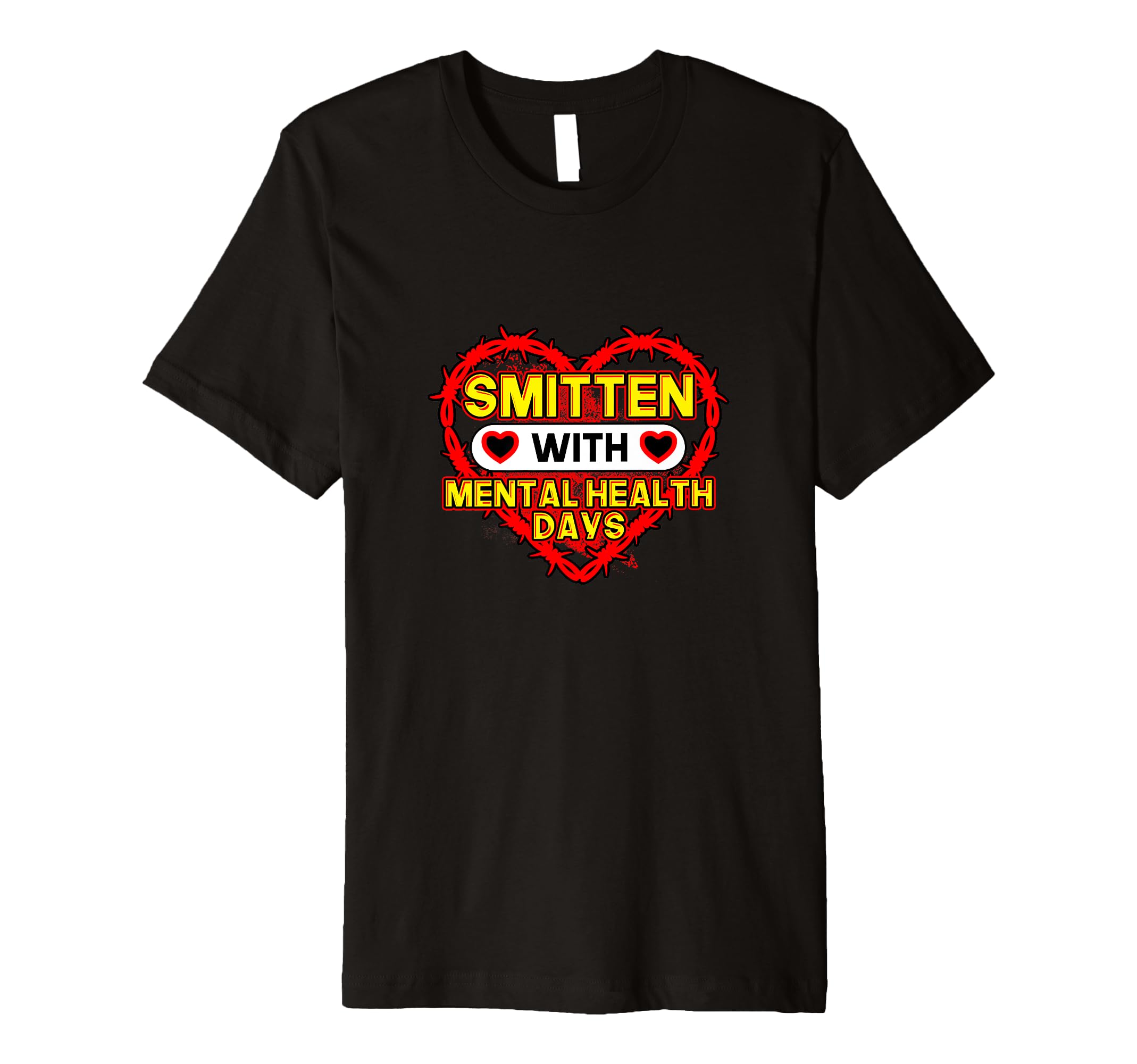 Smitten Mental Health Days Whimsical T-Shirt - Unique Graphic for Adults - T-Shirt, Sweatshirt, Hoodie