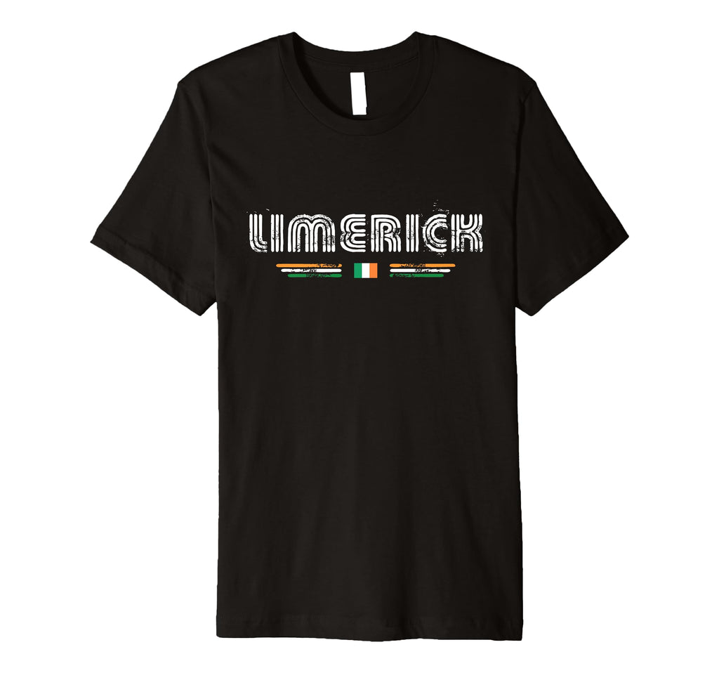 Limerick Ireland 70S 80S Type T-Shirt - Minimalist Print Unisex - T-Shirt, Sweatshirt, Hoodie