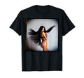 Sexy Brunette Model Long Hair T-Shirt - Custom Art Print for Adults - T-Shirt, Sweatshirt, Hoodie