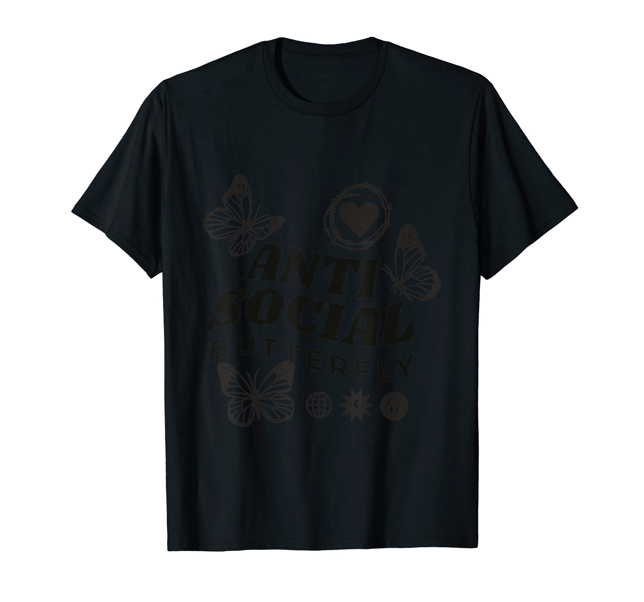 Antisocial Butterfly Introverts Unite T-Shirt - Custom Art Print for Adults - T-Shirt, Sweatshirt, Hoodie