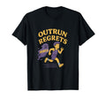 Outrun Regrets Fitness Purple Gold T-Shirt - Streetwear Style for Adults - T-Shirt, Sweatshirt, Hoodie