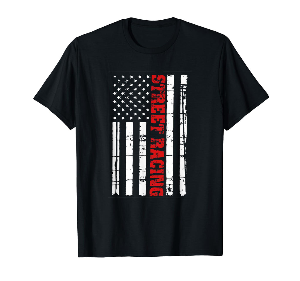 Street Racing Flag Street Outlaws Race T-Shirt - Custom Art Print Unisex - T-Shirt, Sweatshirt, Hoodie