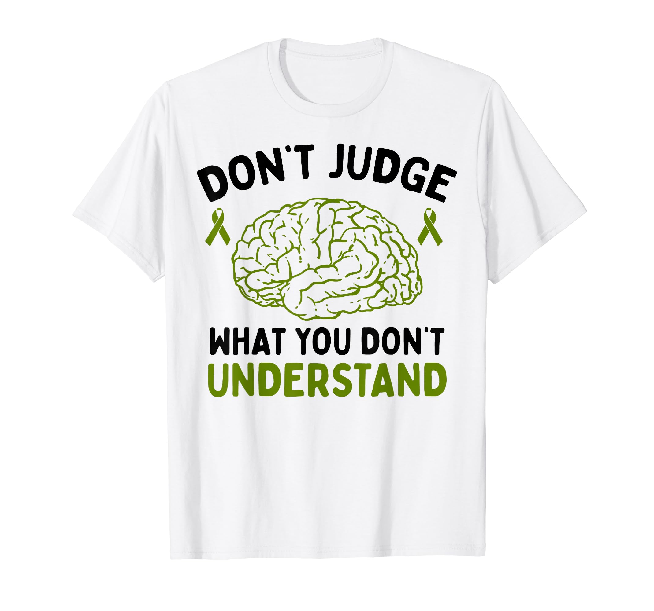 Dont Judge Depression Anxiety T-Shirt - Fun Novelty Design Men Women - T-Shirt, Sweatshirt, Hoodie