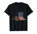 Cowboy Boots American Flag T-Shirt - Casual Everyday Wear for Adults - T-Shirt, Sweatshirt, Hoodie
