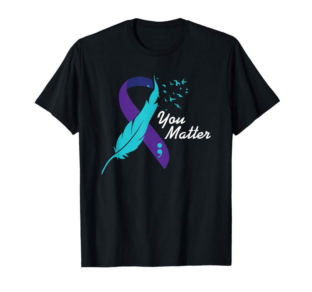 You Matter Ribbon Suicide Awareness T-Shirt - Trendy Graphic for Adults - T-Shirt, Sweatshirt, Hoodie