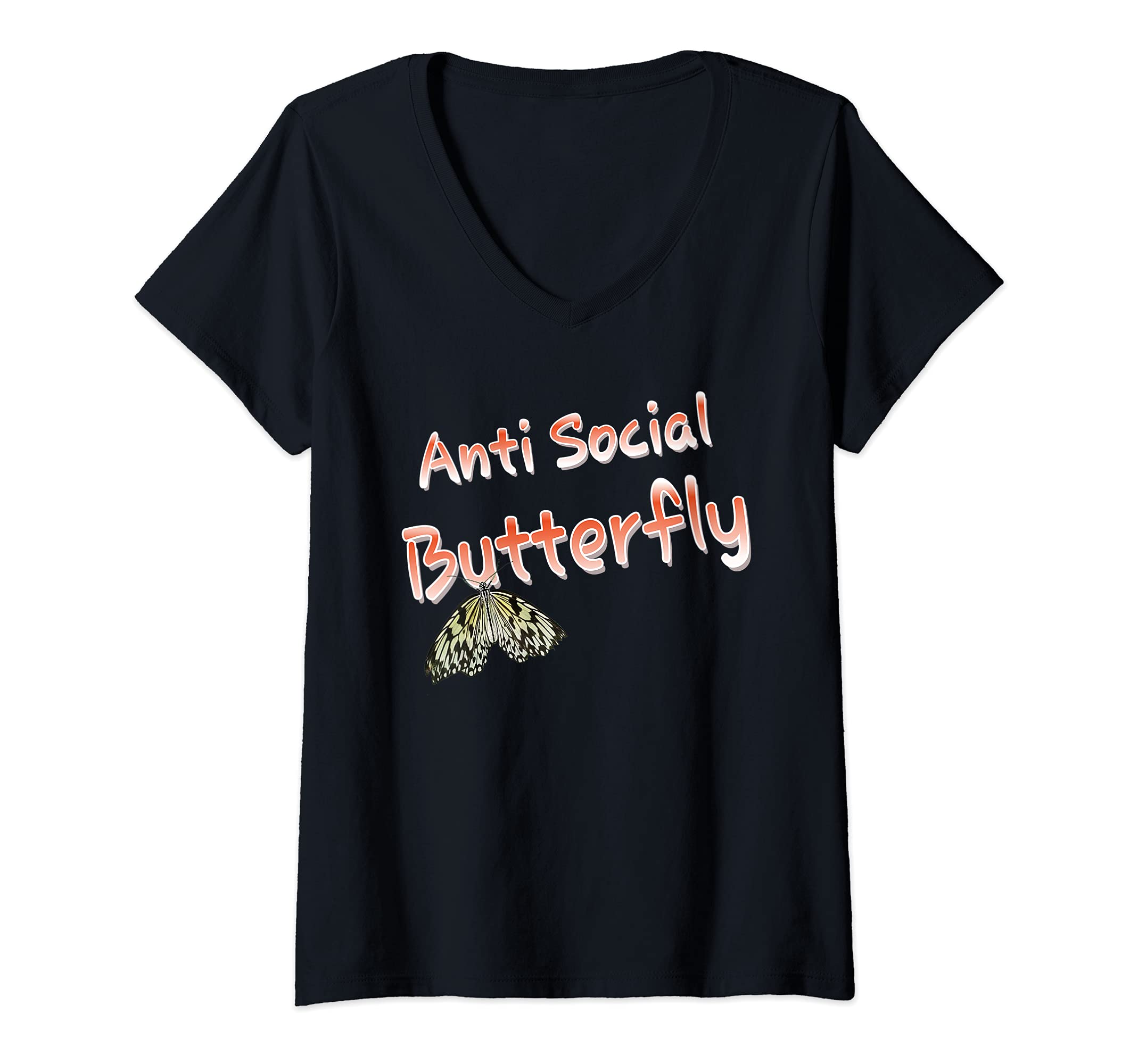 Womens Anti Social Butterfly Funny T-Shirt - Streetwear Style Men Women - T-Shirt, Sweatshirt, Hoodie