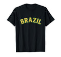 Brazil Yellow Green Typography T-Shirt - Trendy Graphic Men Women - T-Shirt, Sweatshirt, Hoodie