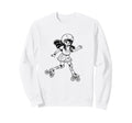 Female Roller Skater Comic Sweatshirt - Minimalist Print for Adults - T-Shirt, Sweatshirt, Hoodie