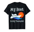 My Boat Is My Therapist Spring Summer T-Shirt - Trendy Graphic for Adults - T-Shirt, Sweatshirt, Hoodie