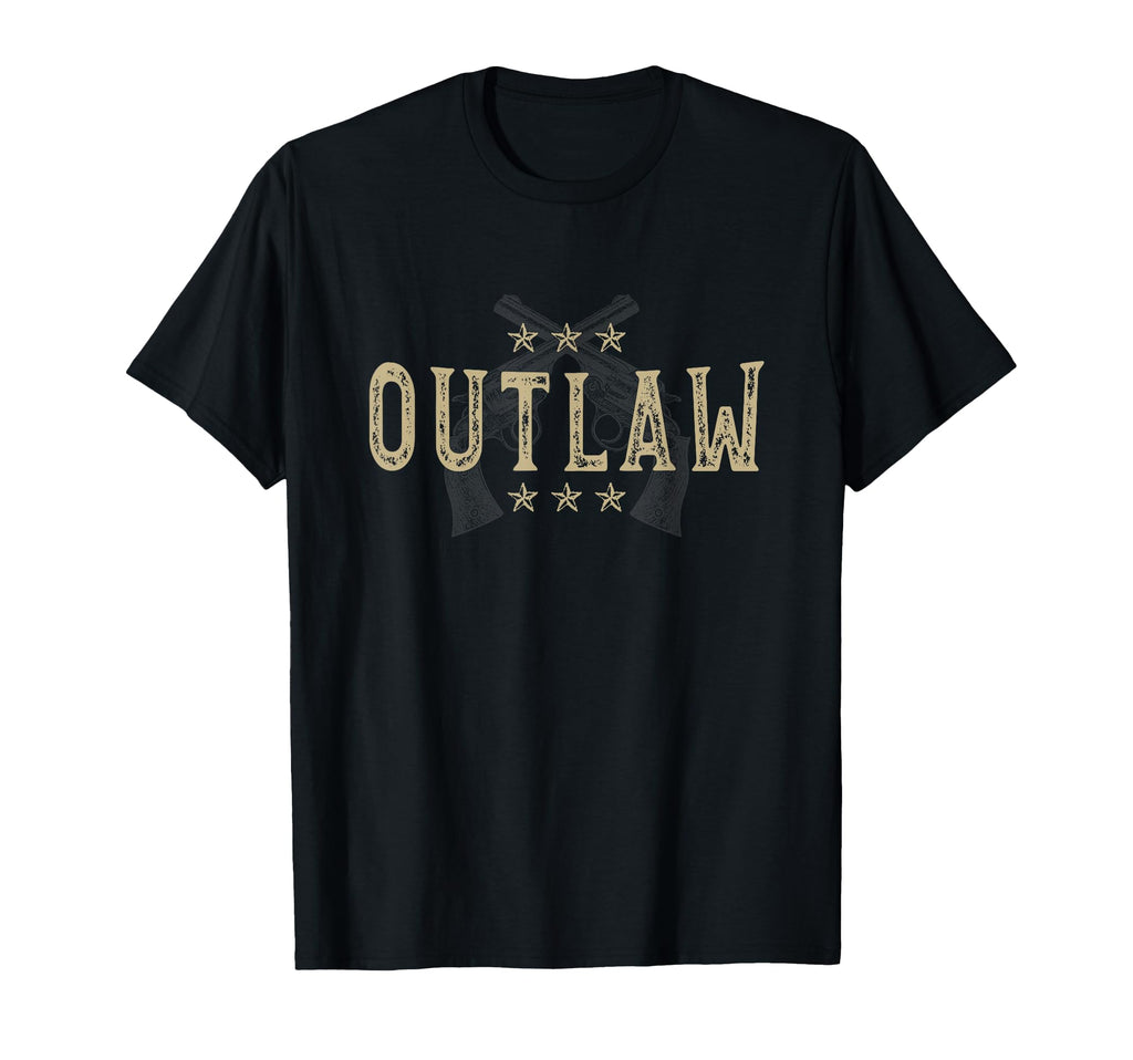 Outlaw Pistol Western T-Shirt - Aesthetic Graphic for Adults - T-Shirt, Sweatshirt, Hoodie
