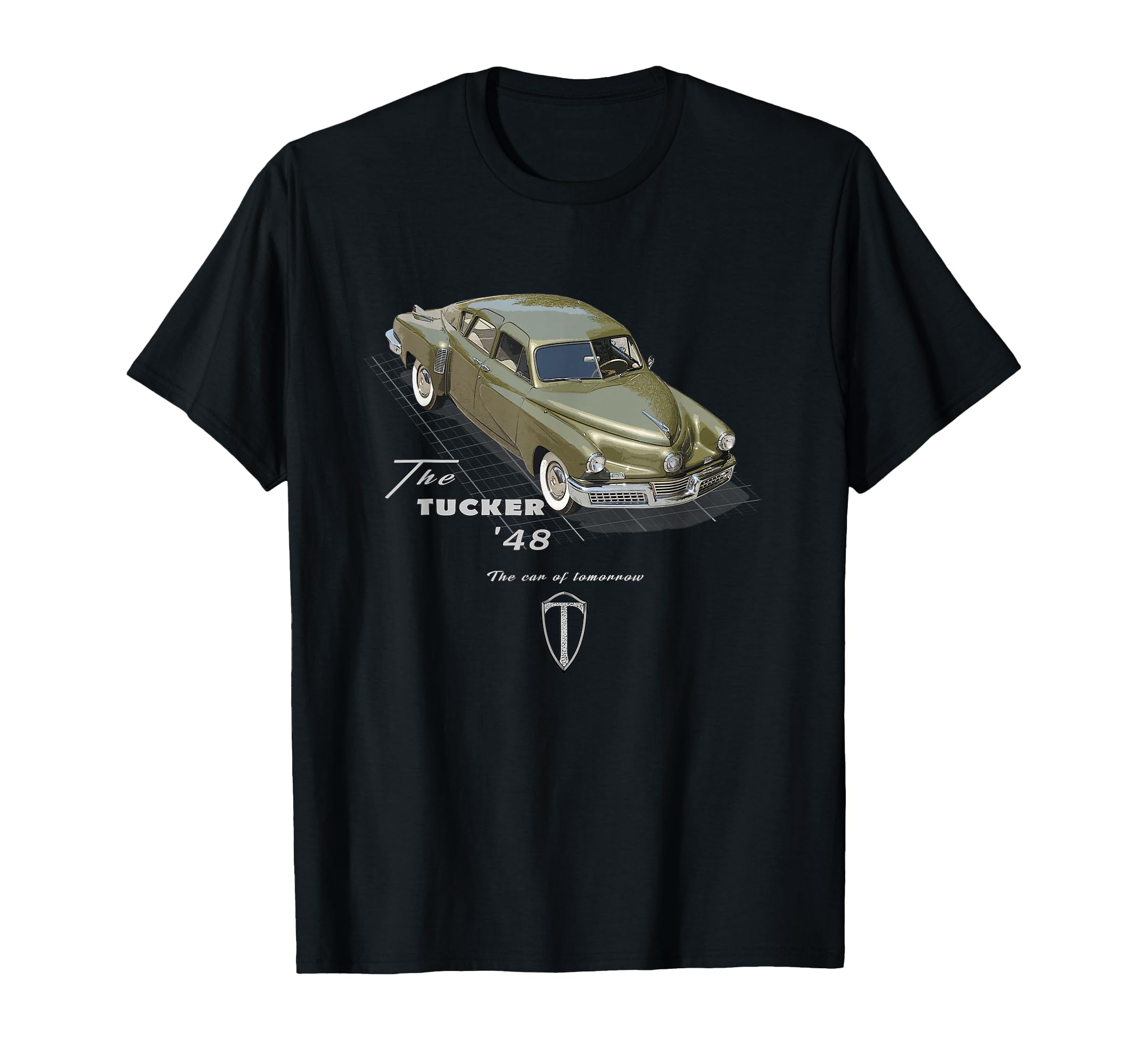 Tucker 48 American Car Legend T-Shirt - Minimalist Print for Adults - T-Shirt, Sweatshirt, Hoodie