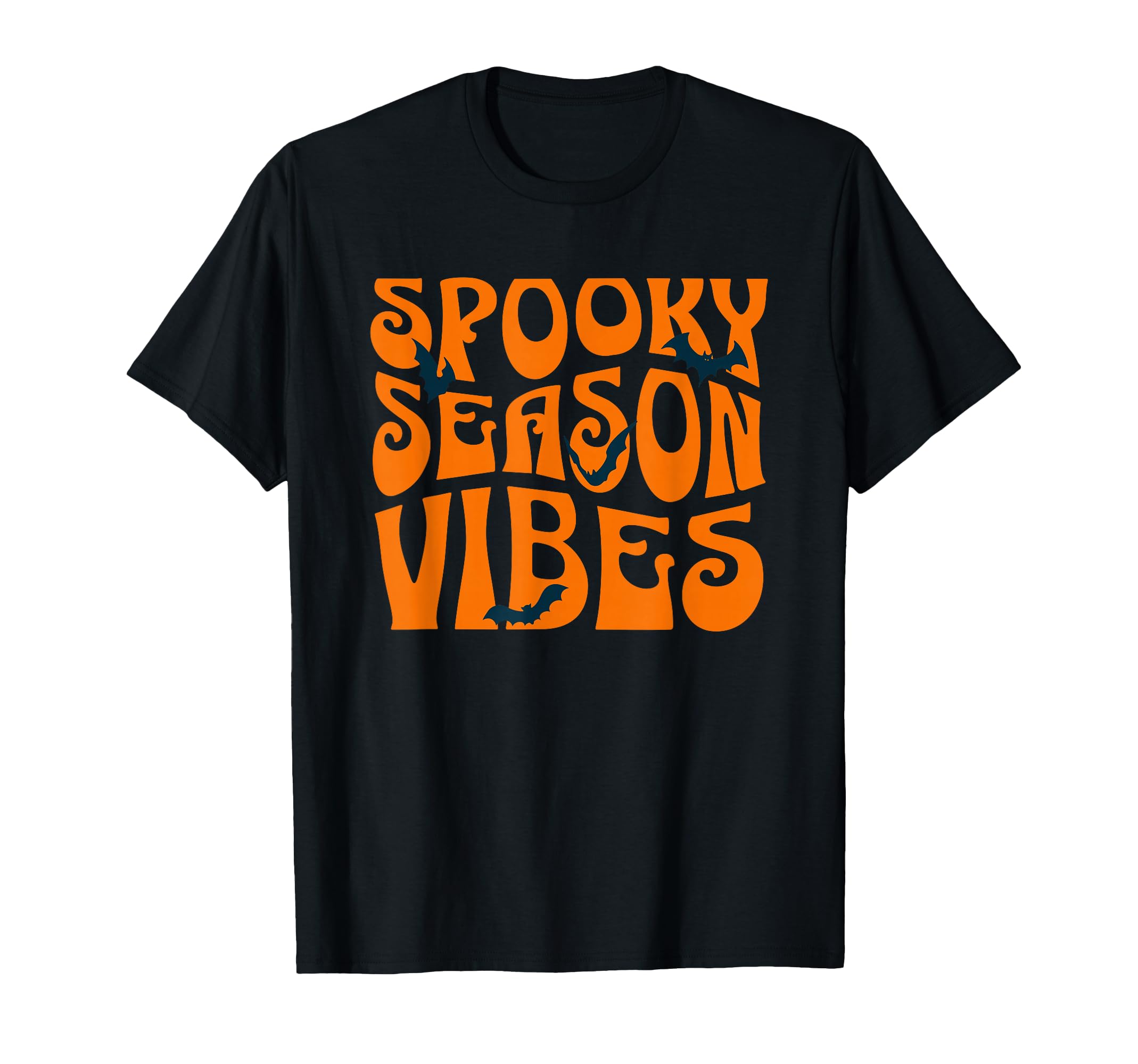 Spooky Season Vibes Halloween Typography T-Shirt - Unique Graphic Unisex - T-Shirt, Sweatshirt, Hoodie