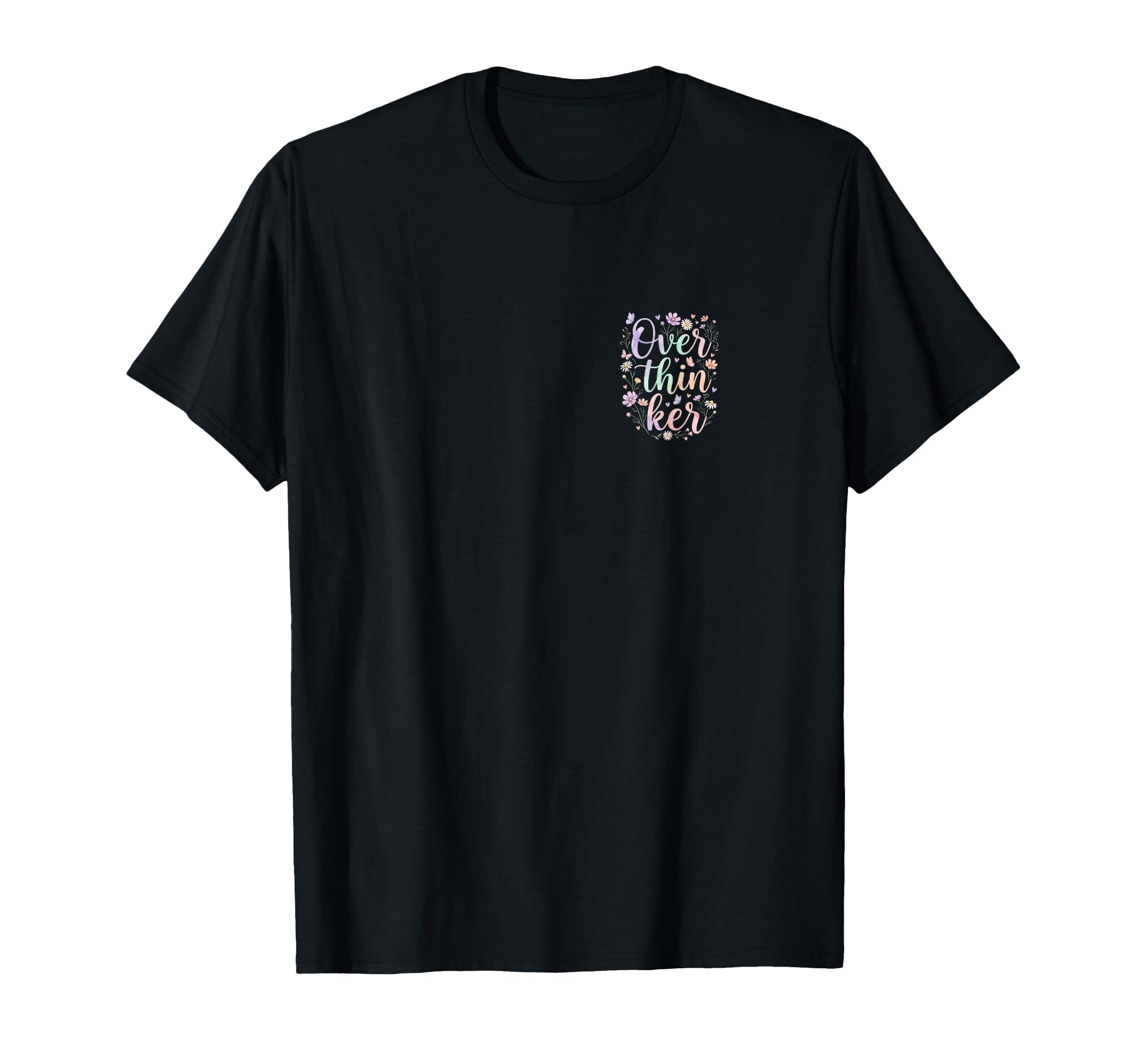 Overthinker Aesthetic Pocket Minimalist T-Shirt - Trendy Graphic Unisex - T-Shirt, Sweatshirt, Hoodie