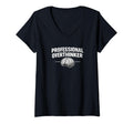 Womens Professional Overthinker Funny V T-Shirt - Minimalist Print Unisex - T-Shirt, Sweatshirt, Hoodie