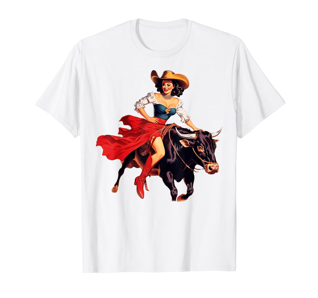 Cowboy Rodeo Horse Riding Usa Cowboy T-Shirt - Aesthetic Graphic Men Women - T-Shirt, Sweatshirt, Hoodie